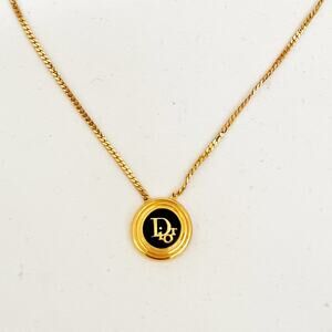 Dior Gold Pendant Necklace